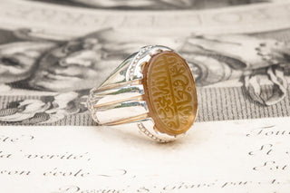 Islamic Agate Intaglio Ring