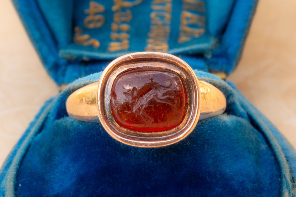 Georgian Ring with Ancient Intaglio – Ravensbury Antiques