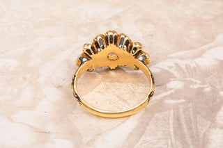 Late 17th-Century Spanish Emerald and Diamond Rosette Ring, c.1680