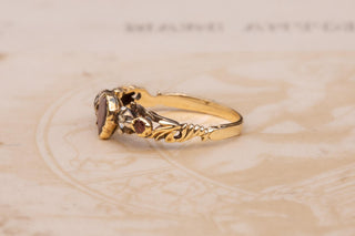 Georgian Heart-Shaped Garnet and Diamond Ring, German, c. 1780