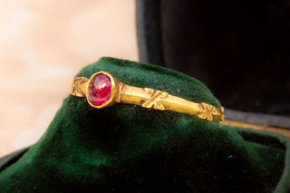 Medieval Gold and Ruby Ring