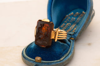 Antique Intaglio Signet Ring
