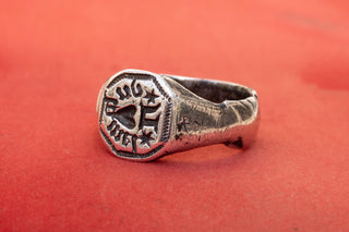 Late 15th-Century Silver Signet Ring of the Noble Duhamel Family, France, c.1480