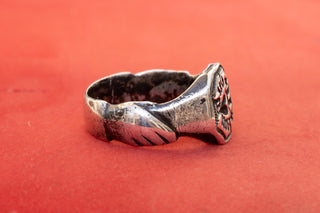 Late 15th-Century Silver Signet Ring of the Noble Duhamel Family, France, c.1480