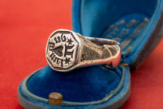 Late 15th-Century Silver Signet Ring of the Noble Duhamel Family, France, c.1480