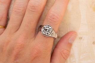 Late 15th-Century Silver Signet Ring of the Noble Duhamel Family, France, c.1480