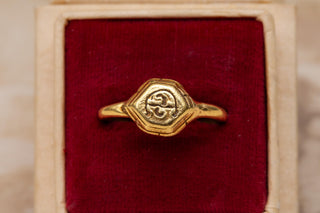 8th–10th Century Ancient Javanese Gold 'Sri' Ring | Early Classical Period Java,