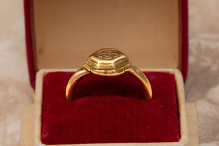 8th–10th Century Ancient Javanese Gold 'Sri' Ring | Early Classical Period Java,
