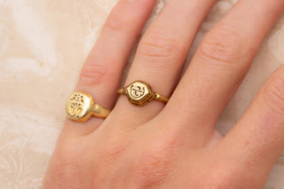 8th–10th Century Ancient Javanese Gold 'Sri' Ring | Early Classical Period Java,