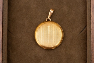Belle Époque French Diamond Locket Pendant, Antique 18K Gold, c.1910