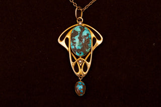 Arts & Crafts Turquoise Necklace