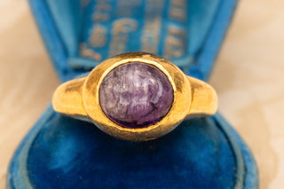 Sassanian Amethyst Intaglio Ring