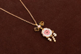 Baroque Gold Pendant with Emeralds, Rubies, Pearls and Enamel, c.1680