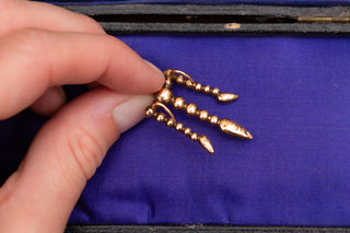 Early 19th-Century French Garnet Trident Pendant, c.1820–1840