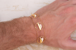 Vintage French 18K Gold Shark Tooth Parure, circa 1960s–70s