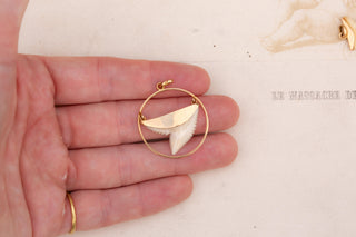 Vintage French 18K Gold Shark Tooth Parure, circa 1960s–70s