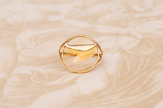 Vintage French 18K Gold Shark Tooth Parure, circa 1960s–70s