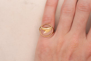 Vintage French 18K Gold Shark Tooth Parure, circa 1960s–70s