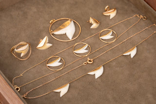 Vintage French Shark Tooth Parure