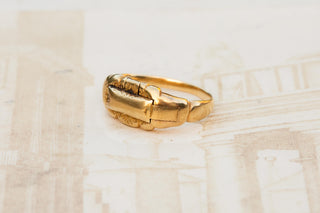 Victorian Gold Hidden Key Ring, c.1870