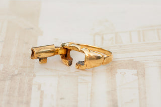 Victorian Gold Hidden Key Ring, c.1870