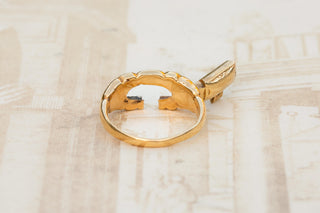 Victorian Gold Hidden Key Ring, c.1870