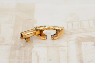 Victorian Gold Hidden Key Ring, c.1870