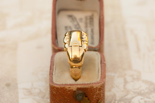 Victorian Gold Hidden Key Ring, c.1870