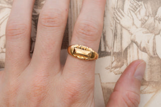 Victorian Gold Hidden Key Ring, c.1870