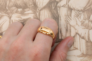 Victorian Gold Hidden Key Ring, c.1870