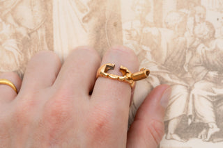 Victorian Gold Hidden Key Ring, c.1870