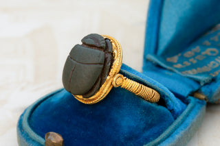 Antique Egyptian Revival Scarab Ring