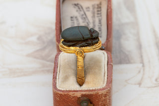 Antique Egyptian Revival Scarab Ring