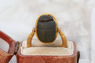 Antique Egyptian Revival Scarab Ring