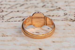 Antique French Political Signet 1833 Legitimist Ring, Duke of Bordeaux Majorité