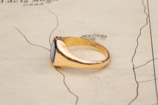 Mid-Century Sapphire Signet Ring