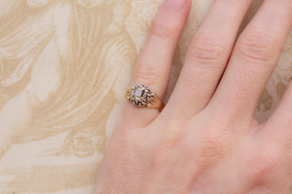 Early 19th-Century French Diamond Solitaire Ring with Fancy Yellow Table-Cut