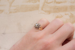 Early 19th-Century French Diamond Solitaire Ring with Fancy Yellow Table-Cut