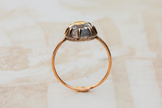 Early 19th-Century French Rock Crystal Ring, c.1820 – 18K Gold & Silver