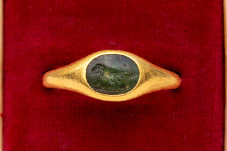 Ancient Roman Parrot Intaglio Ring