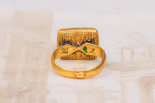 18th-Century Indian Gold and Diamond Ring, Mughal Period