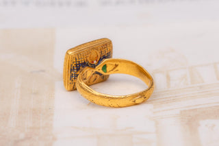 18th-Century Indian Gold and Diamond Ring, Mughal Period