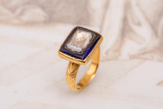 18th-Century Indian Gold and Diamond Ring, Mughal Period