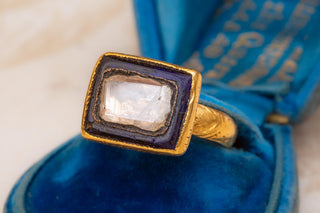 18th-Century Indian Gold and Diamond Ring, Mughal Period