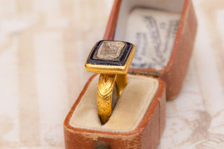 18th-Century Indian Gold and Diamond Ring, Mughal Period