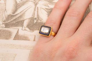 18th-Century Indian Gold and Diamond Ring, Mughal Period