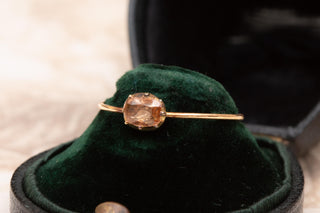 French Empire-period 18K Gold Imperial Topaz Solitaire Ring, c.1810