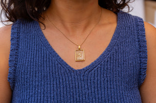 Antique French Citrine Necklace