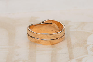 Victorian 18K Gold Rose Cut Diamond Snake Ring, England c.1870