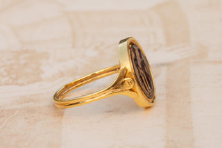 Rare Georgian Gold Swivel Signet Ring with William Tassie Intaglio; England